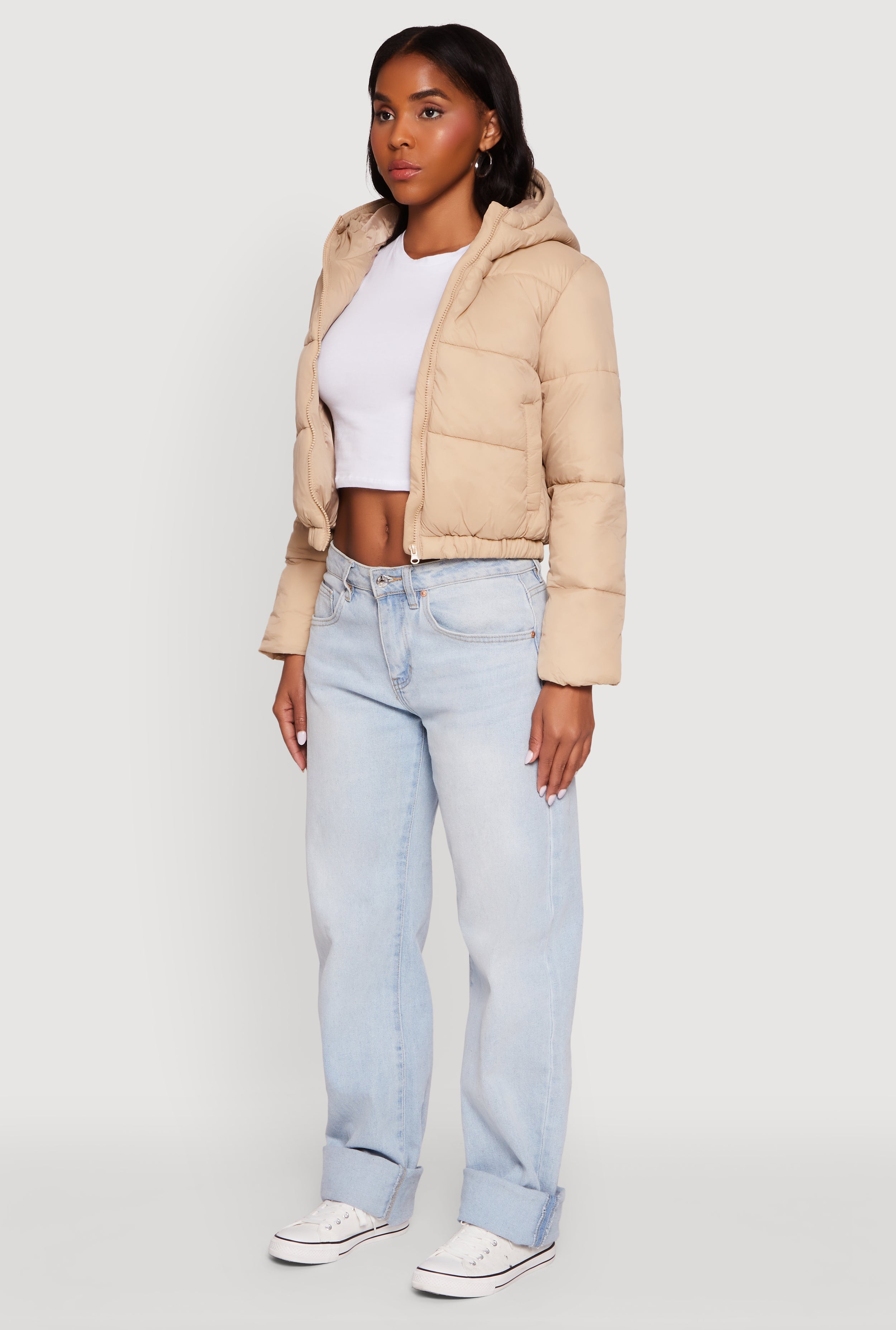Hooded Short Puffer Jacket